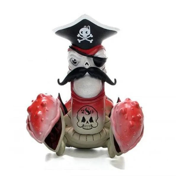 Strangeco Cap'n Rotnclaw Red Figure by Greg Craola Simkins