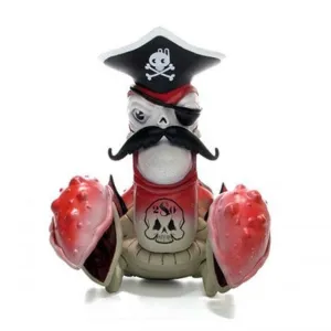 Strangeco Cap'n Rotnclaw Red Figure by Greg Craola Simkins
