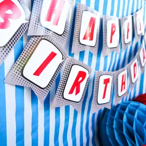 Superhero Boy Birthday Banner | Superhero Party Decorations