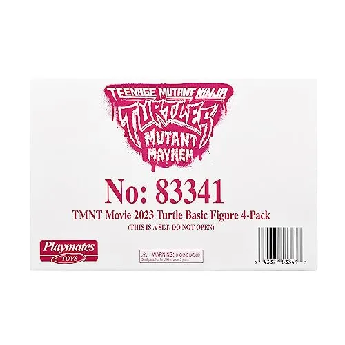 Teenage Mutant Ninja Turtles: Mutant Mayhem Basic Figure Turtle 4-Pack Bundle by Playmates Toys