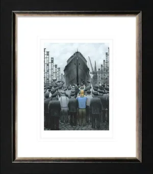 The Ship That Dad Built Paper Print by Leigh Lambert