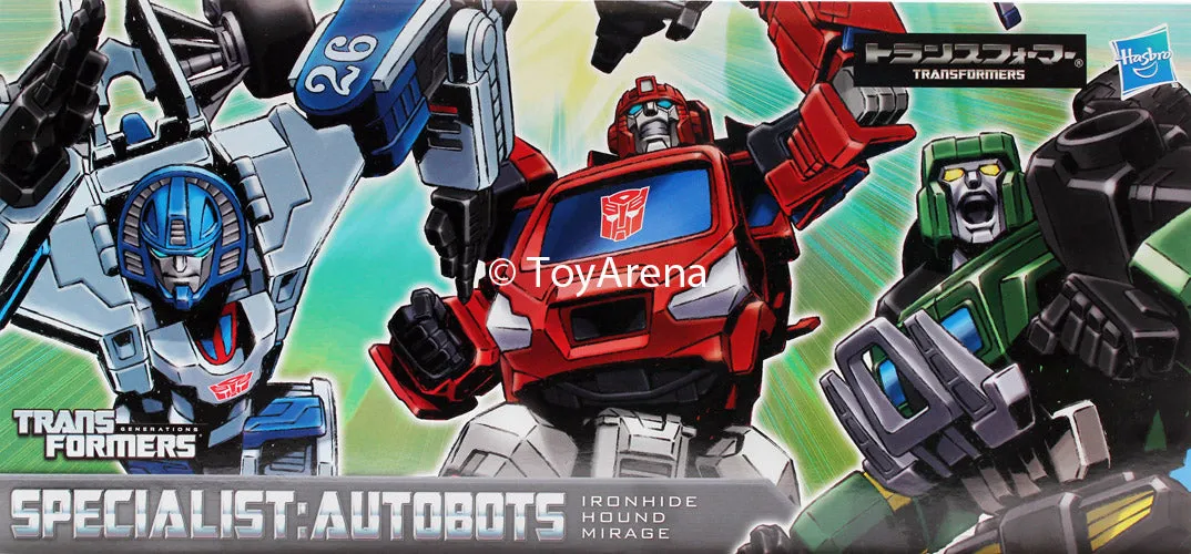 Transformers Henkei Classic Specialist Autobots Ionhide, Hound, Mirage 3-Pack Action Figure Set Asia Exclusive