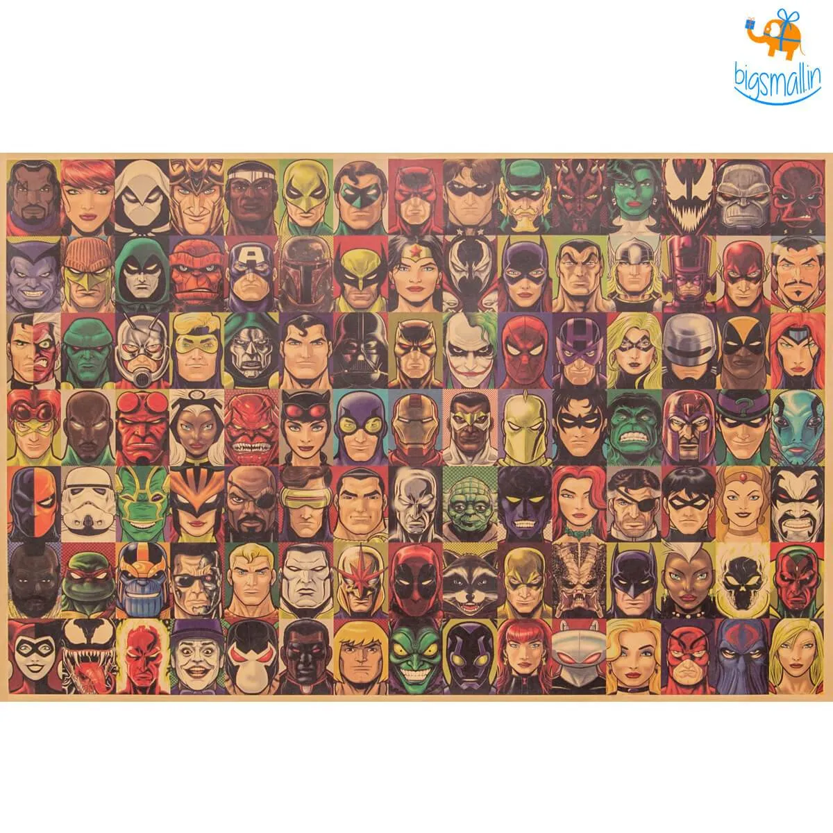 Vintage Superheroes Poster