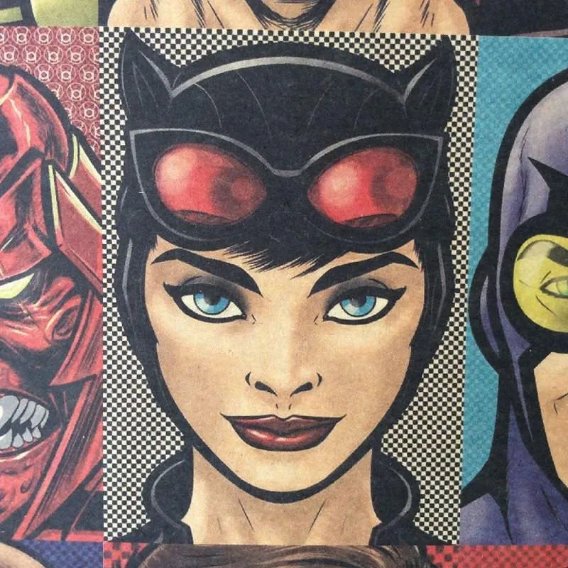 Vintage Superheroes Poster