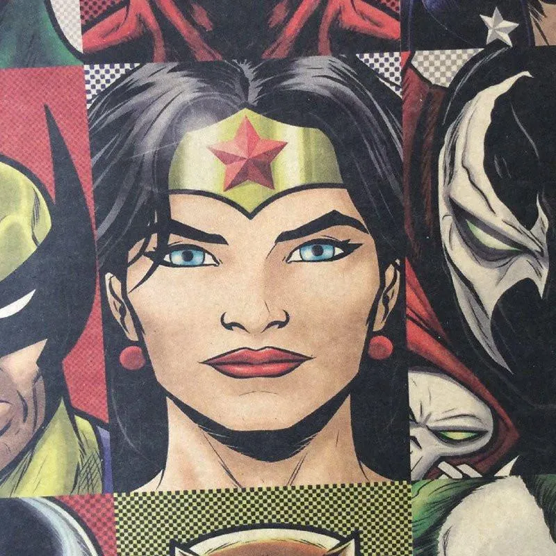 Vintage Superheroes Poster