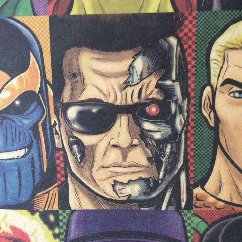 Vintage Superheroes Poster