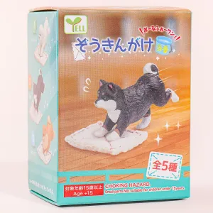 Yell Cleaning Duty Dog Figure